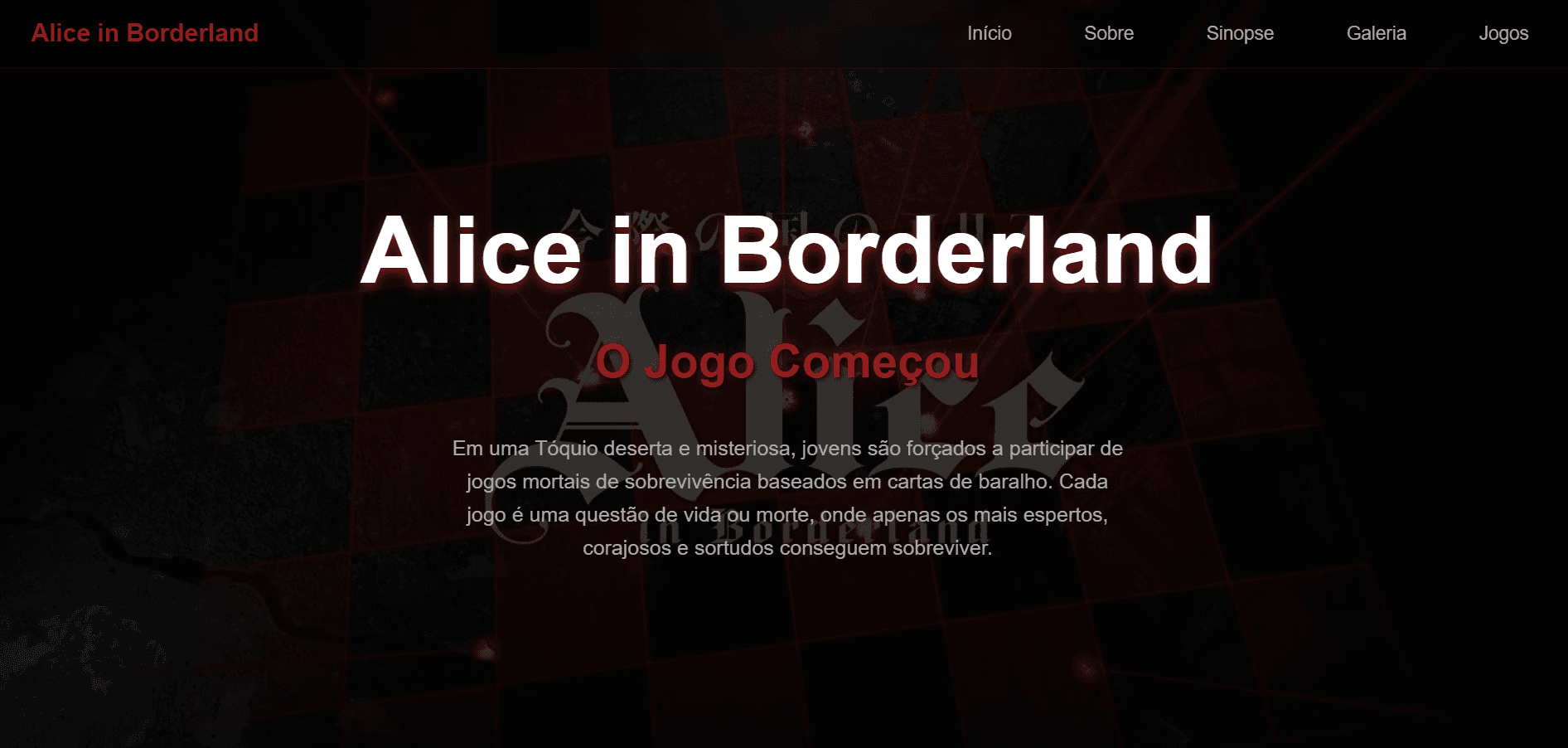 Alice in the borderland